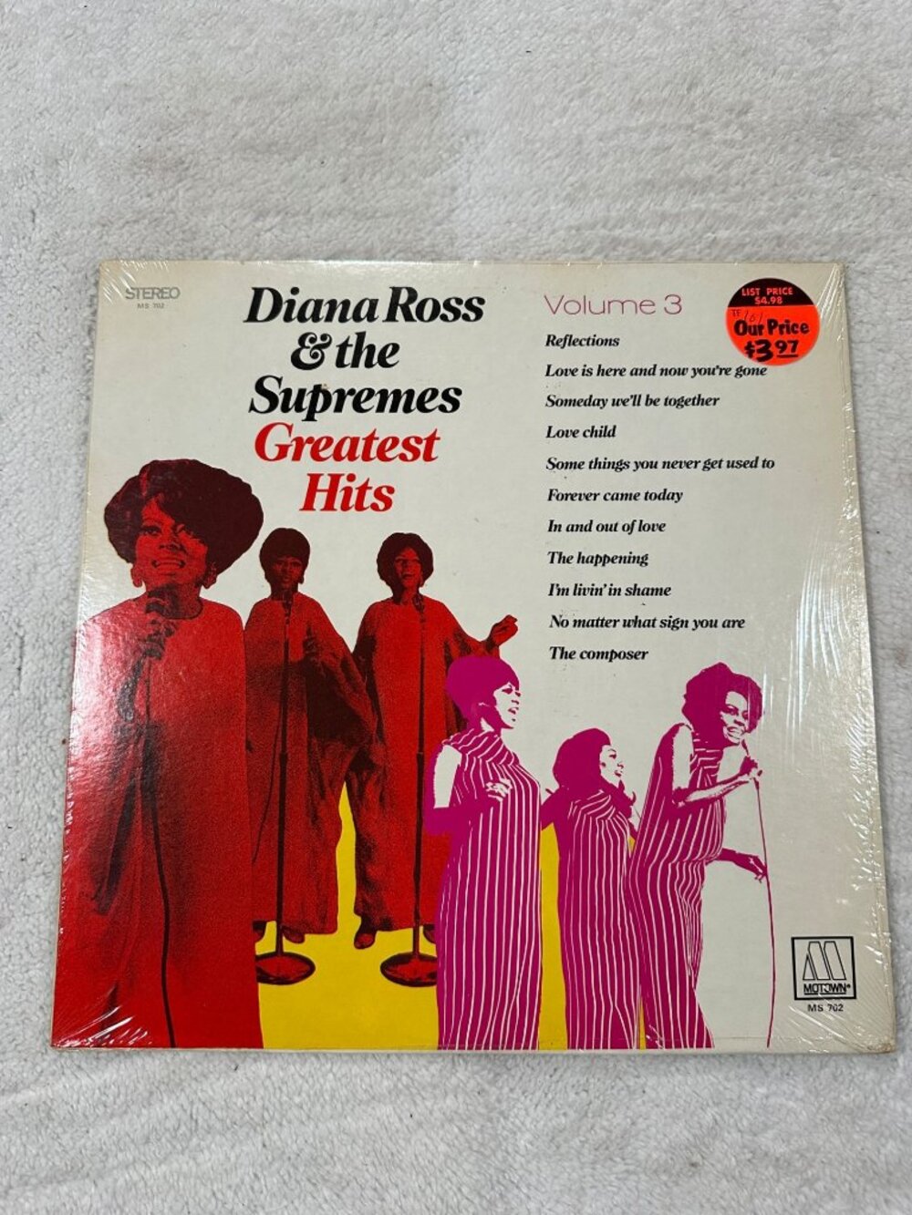 Diana Ross & The Supremes Greatest Hits Vol. 3 1969 Stereo Vinyl Motown MS 702